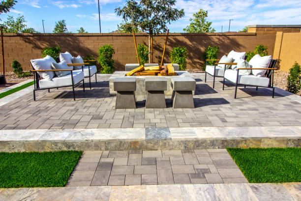 block paving patio